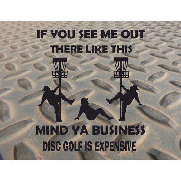 Disc Golf Funny Stripper Man TRUCKER Mousepad Mouse Pad Computer Golf Gift - Picture 1 of 3